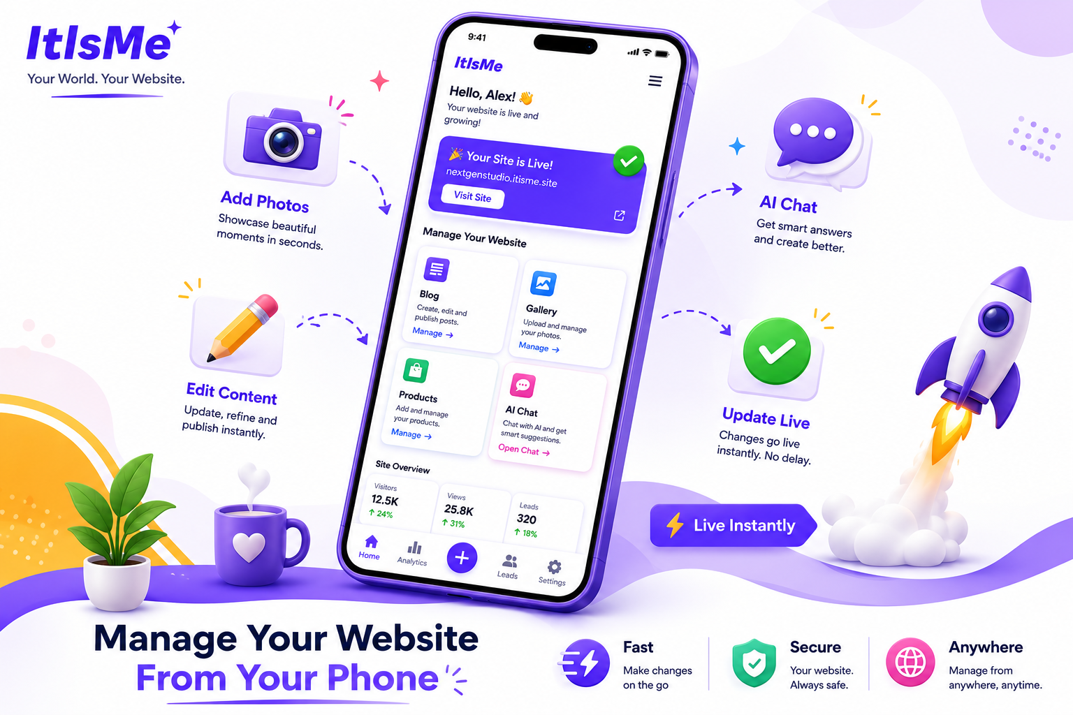 Manage Your Website From Your Phone Using the ItIsMe Android App