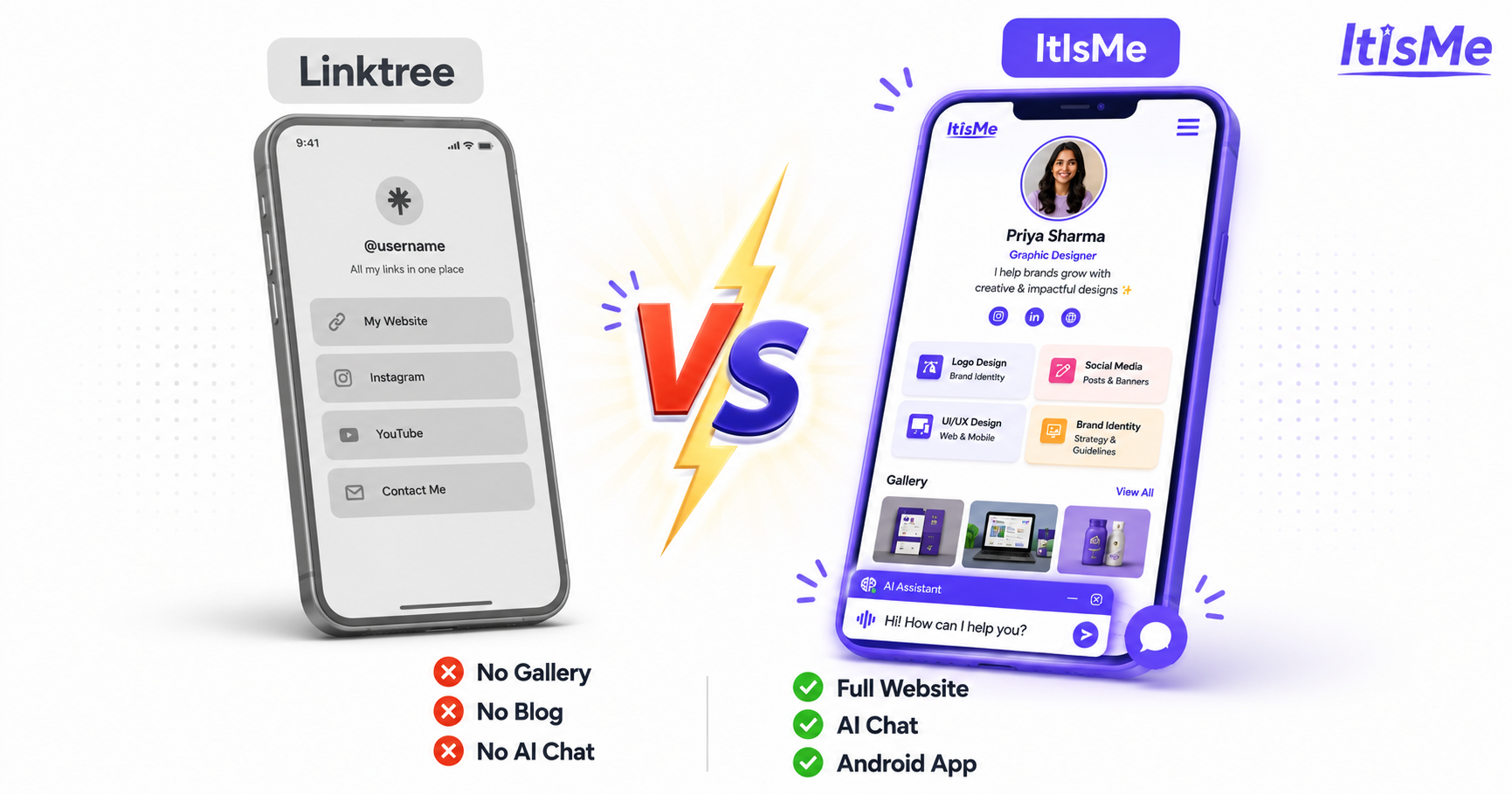 ItIsMe vs Linktree — Which Is Better for You?