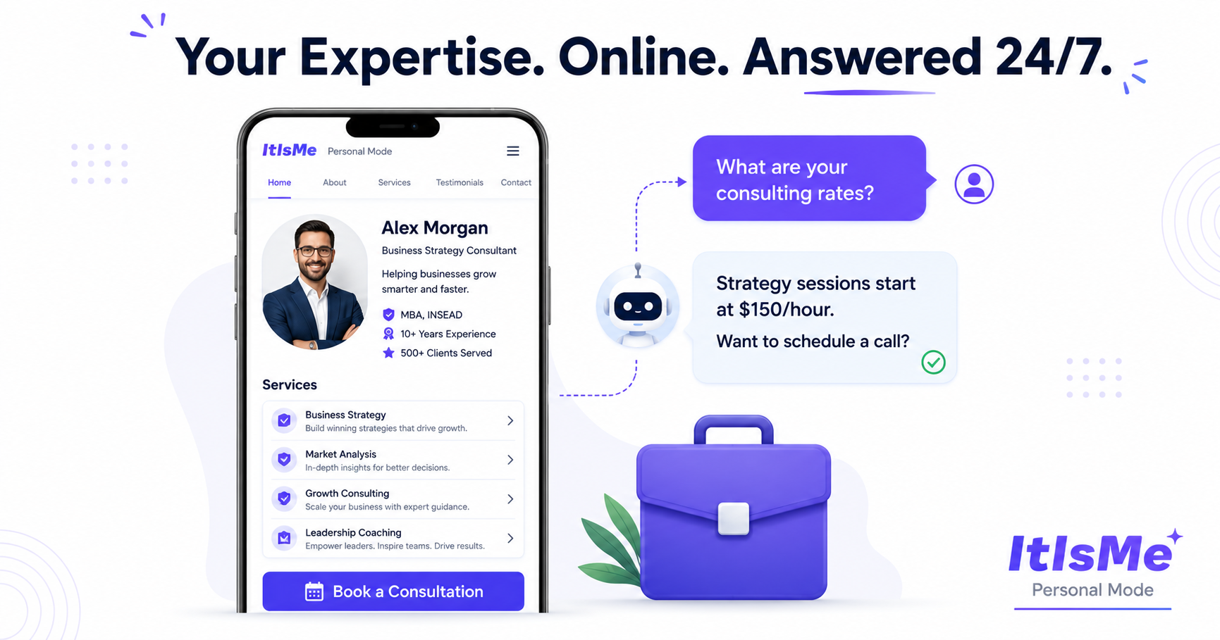 Free Website for Consultants and Advisors | ItIsMe