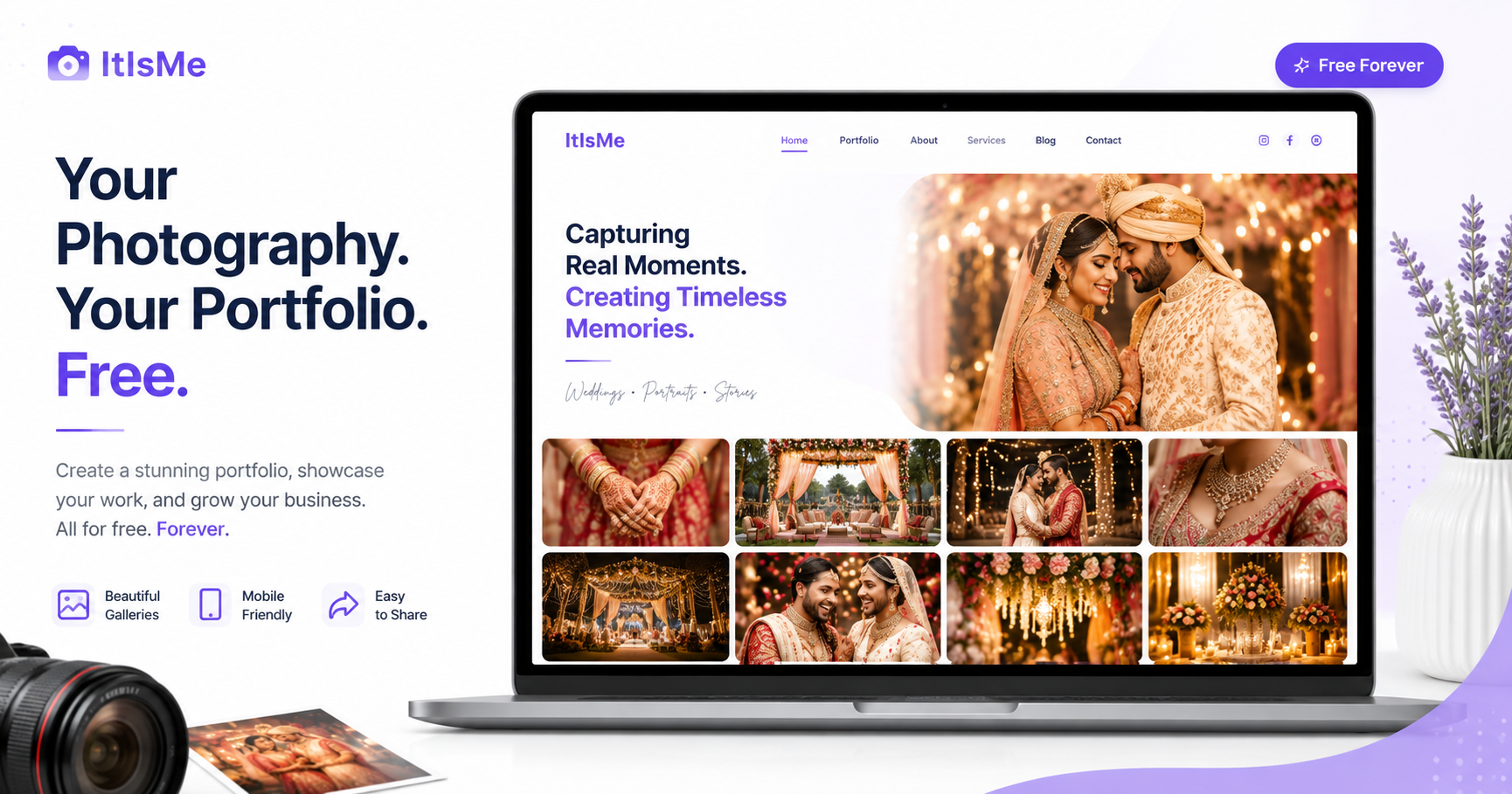 Free Website for Photographers in India | ItIsMe