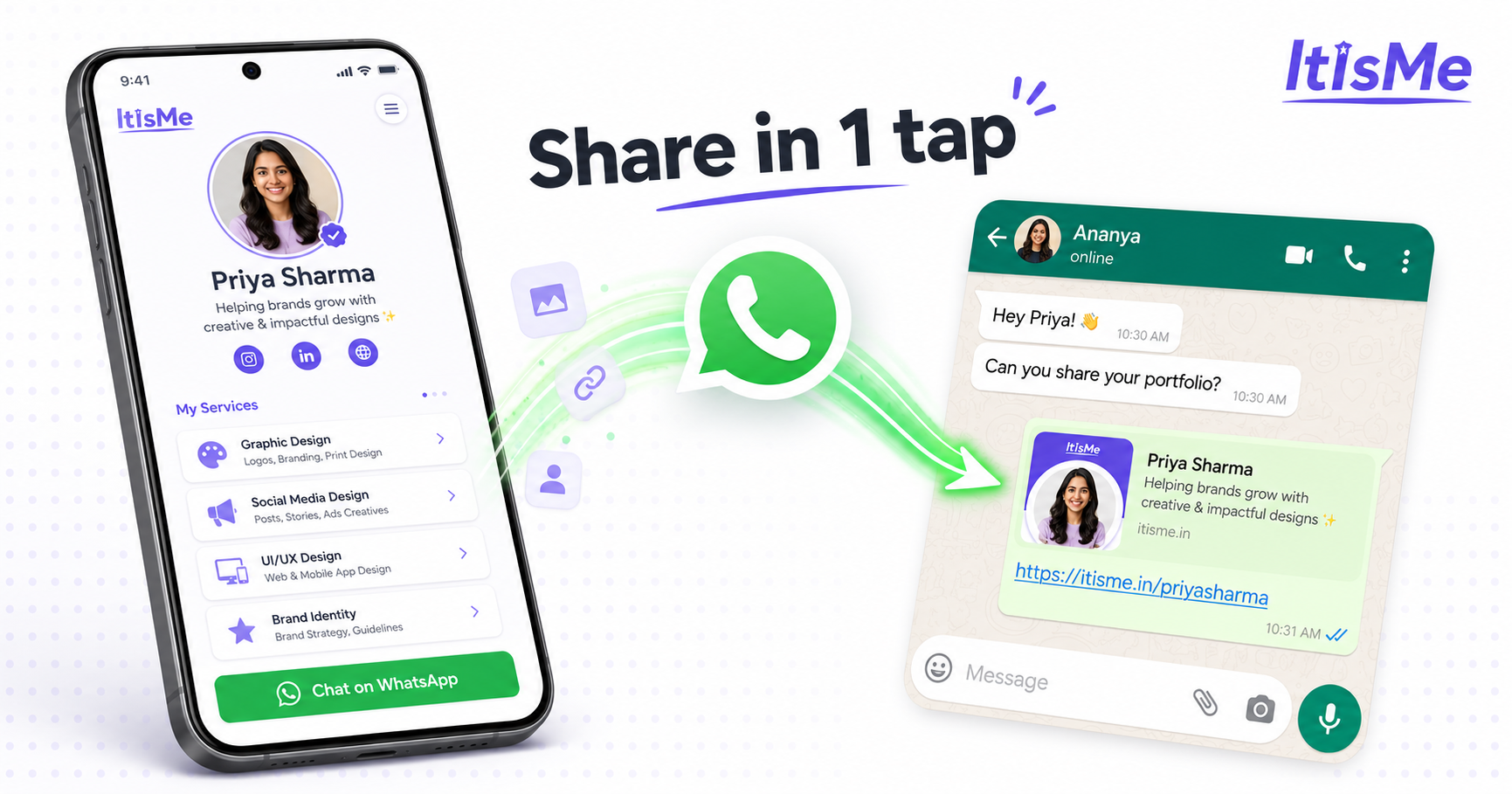 Free Digital Business Card — Share Your Website on WhatsApp