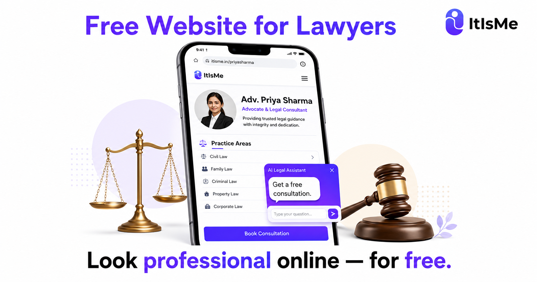 Free Website for Lawyers and Legal Professionals