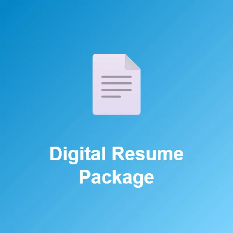 Digital Resume Package