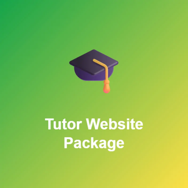 Tutor Website Package